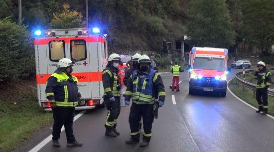 Unfall B412 Brohltal