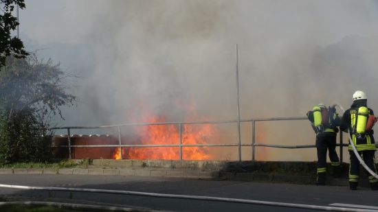Feuer Brand Abfallwirtschaftbetrieb AWZ Niederzissen