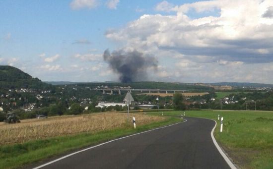 Feuer Brand Abfallwirtschaftbetrieb AWZ Niederzissen