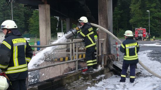 Feuer Brand Abfallwirtschaftbetrieb AWZ Niederzissen