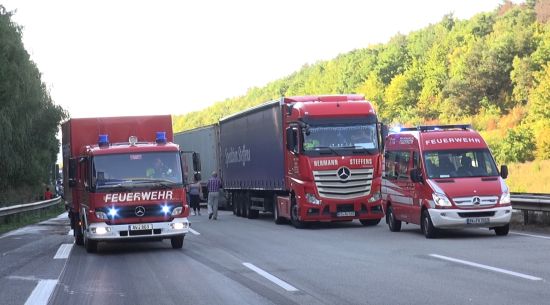 LKW Brand A61 Kreuz Sinzig