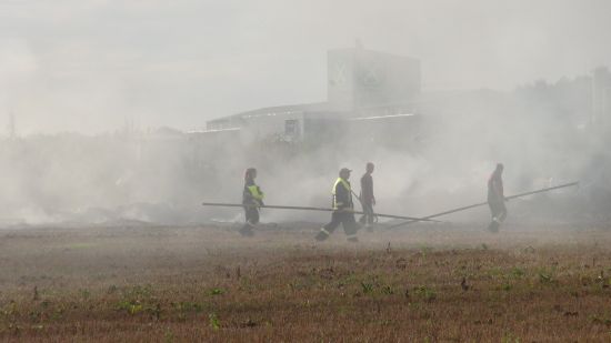 Strohballenbrand Gelsdorf