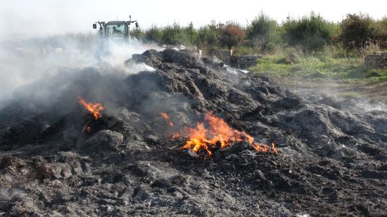 Strohballenbrand Gelsdorf