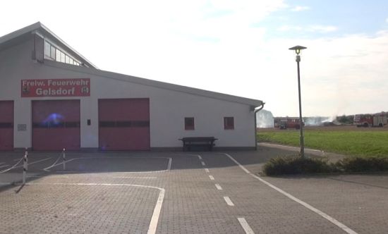 Strohballenbrand Gelsdorf