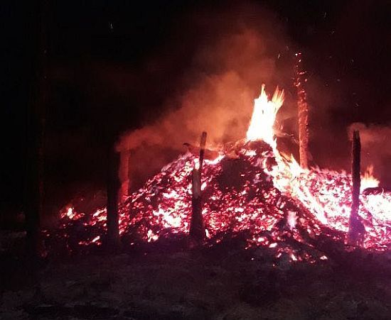 Brandstiftung Martinsfeuer Niederlützingen