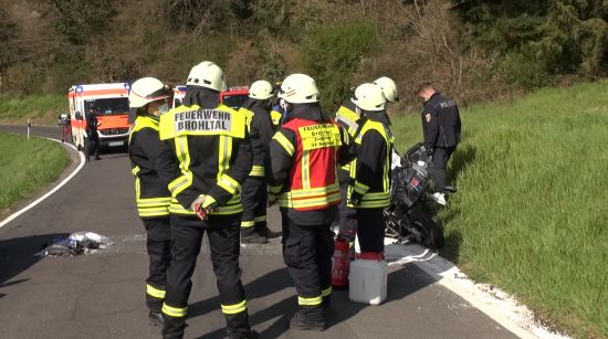 Motorradunfall Burgbrohl Glees