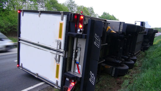 LKW Unfall A61