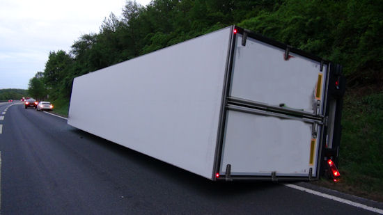 LKW Unfall A61