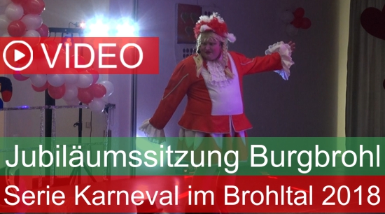 Jubiläumssitzung KG Burgbrohl Filmserie Karneval im Brohltal 2018