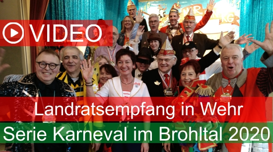 Karnevalisten aus AW-Kreis waren zu Gast im Brohltal Landratsempfang