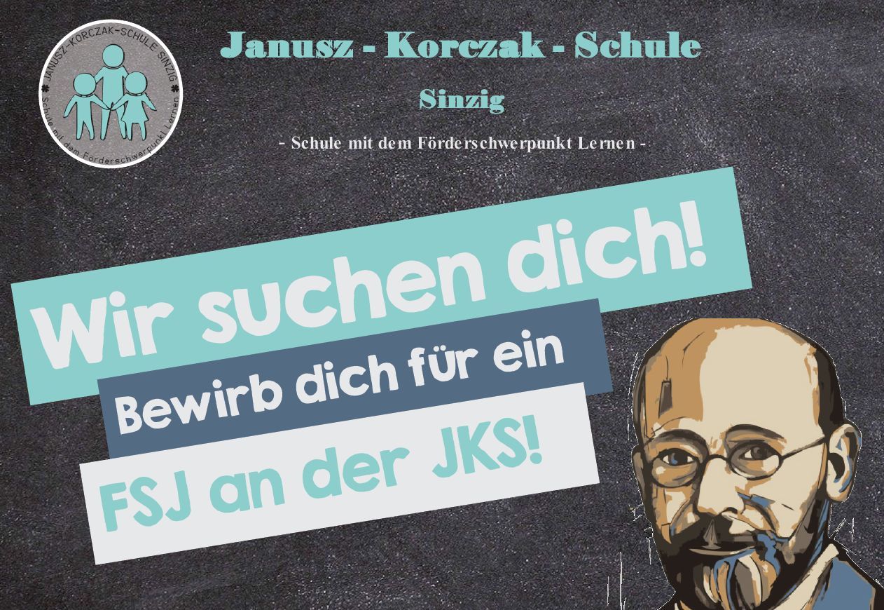Janusz-Korczak-Schule sucht Berwerber für FSJ Bewerbungen noch bis 11.03.22 möglich