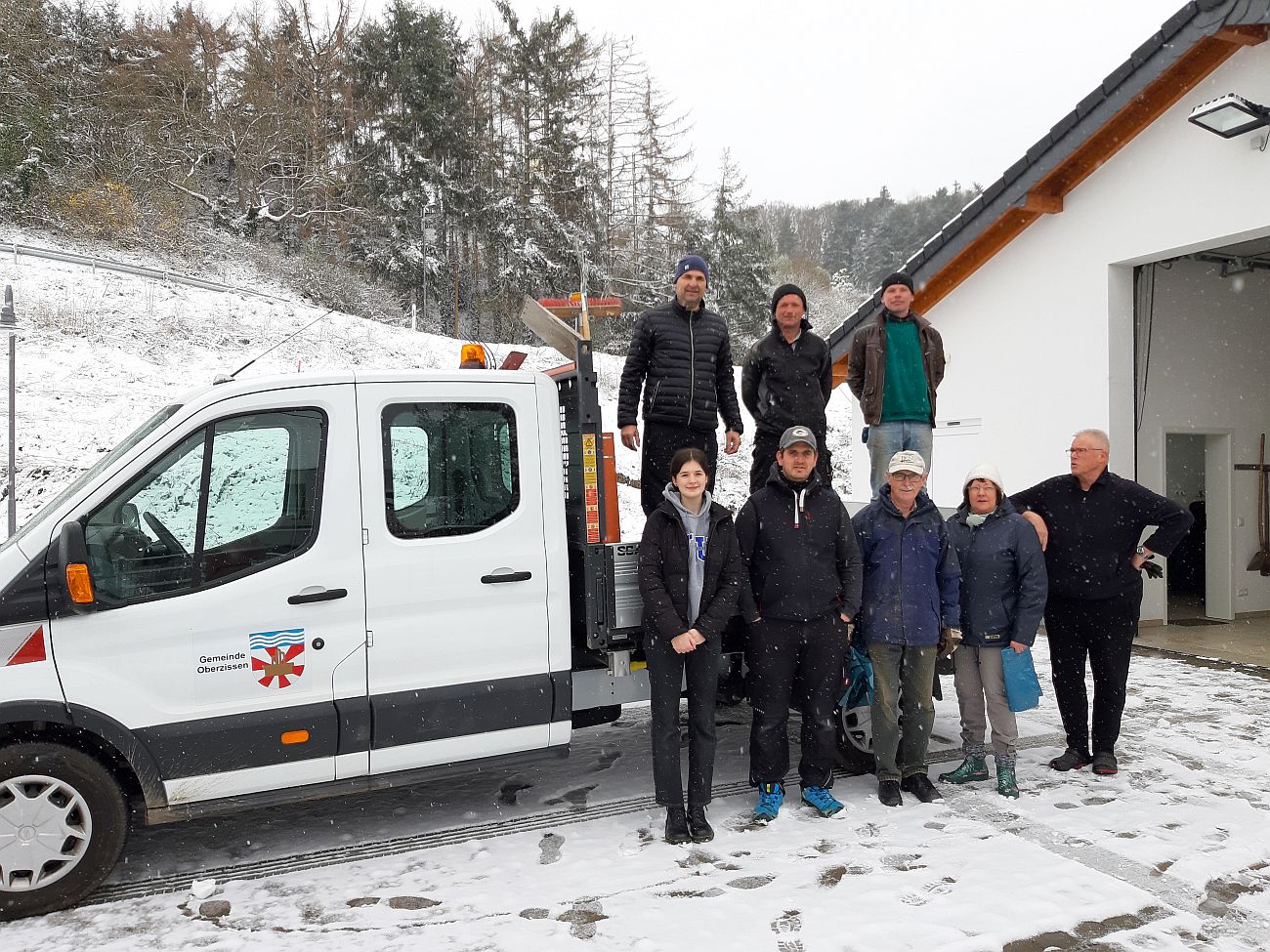 In Oberzissen gab es diesmal einen anderen Dreck-weg-Tag Durch Schneefall
