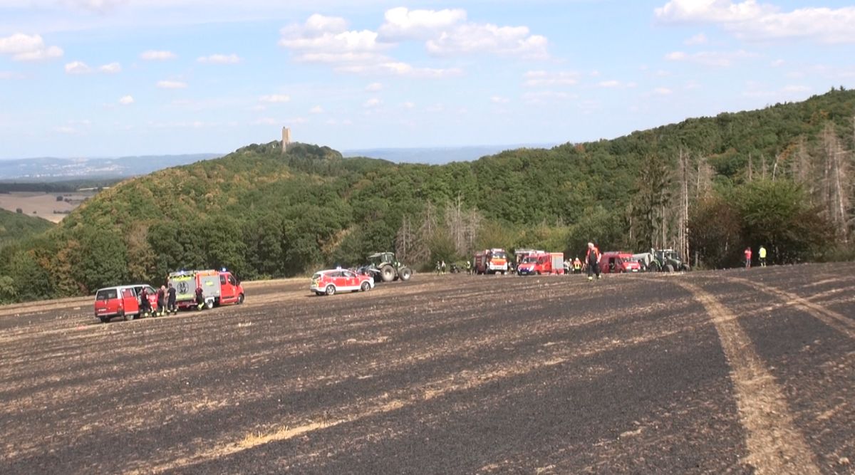 Feuerwehr Brohltal verhindert knapp einen Waldbrand Flächenbrand bei Heulingshof
