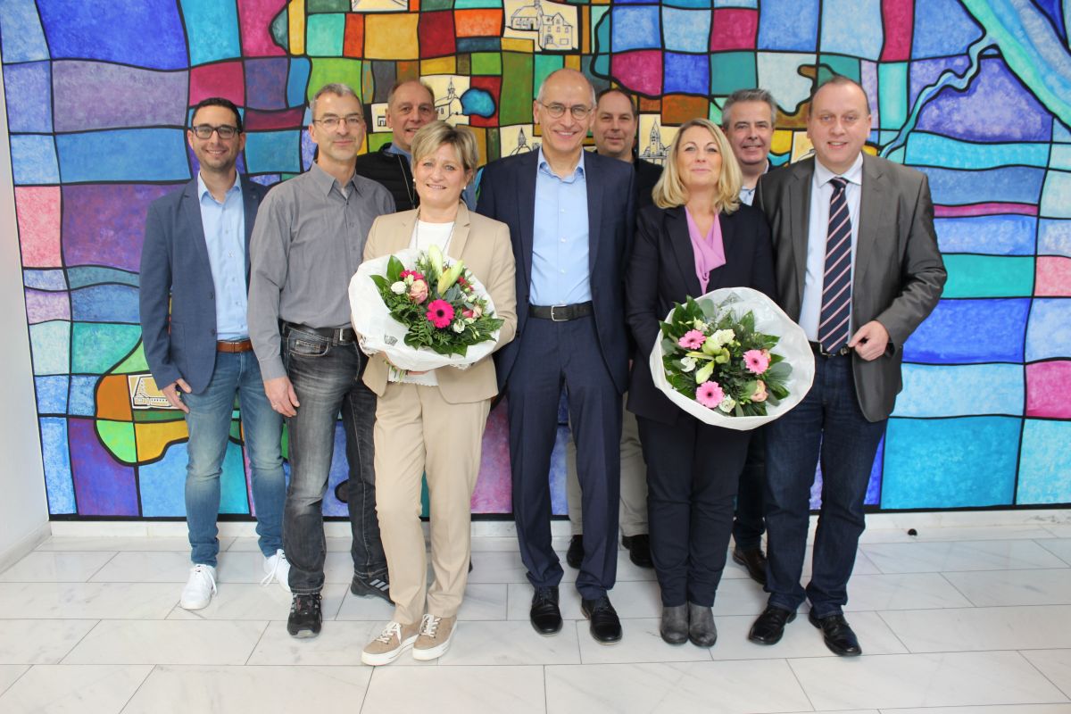Zusammen 130 Jahre im öffentlichen Dienst Vier Jubilare bei der Verbandsgemeinde Brohltal