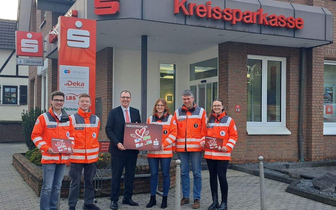 Kreissparkasse Ahrweiler unterstützt das Jugendrotkreuz des DRK Ortsvereins Wehr