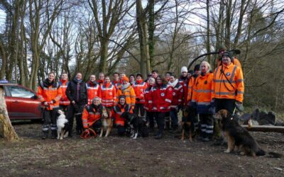 DRK Wehr übte mit Rettungshundestaffel Ahrtal