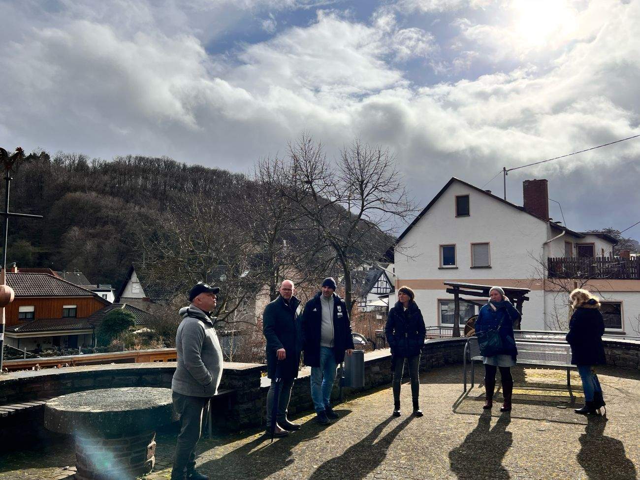 Oberzissener Gemeindevertreter präsentierten einen lebhaften Ort Frank Klapperich zu Besuch in Oberzissen