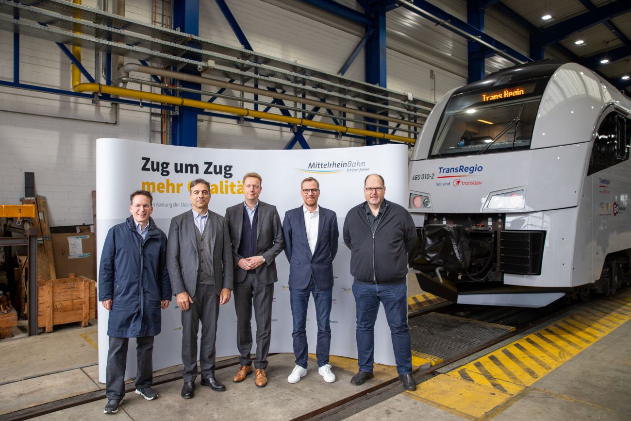 Trans Regio stellte erstes modernisiertes Fahrzeug für die MittelrheinBahn vor Mehr Komfort für die Fahrgäste