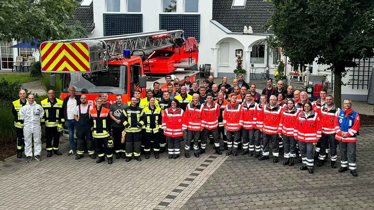 DRK-Ortsverein Niederzissen und Feuerwehr übten in der Villa Romantica