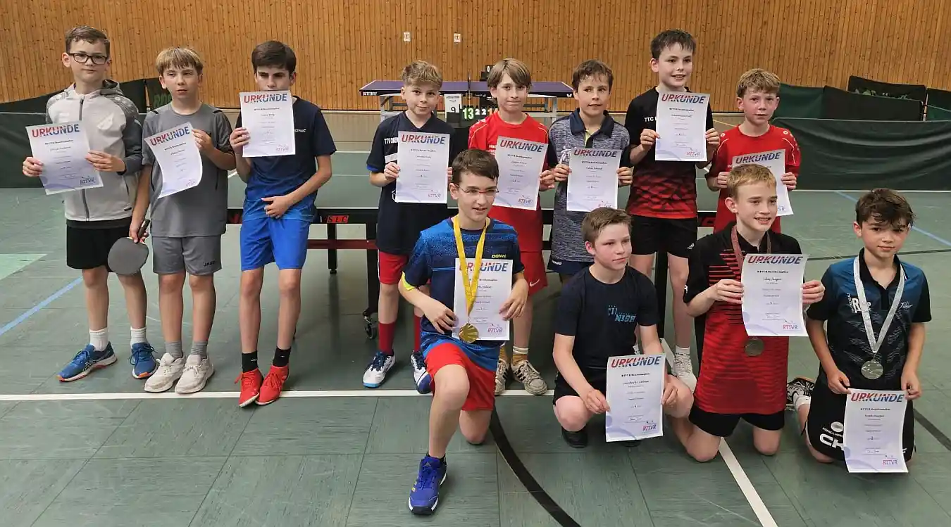 Niederzissener Nachwuchsspieler sind für weiterführende Bezirksrangliste qualifiziert Tischtennis