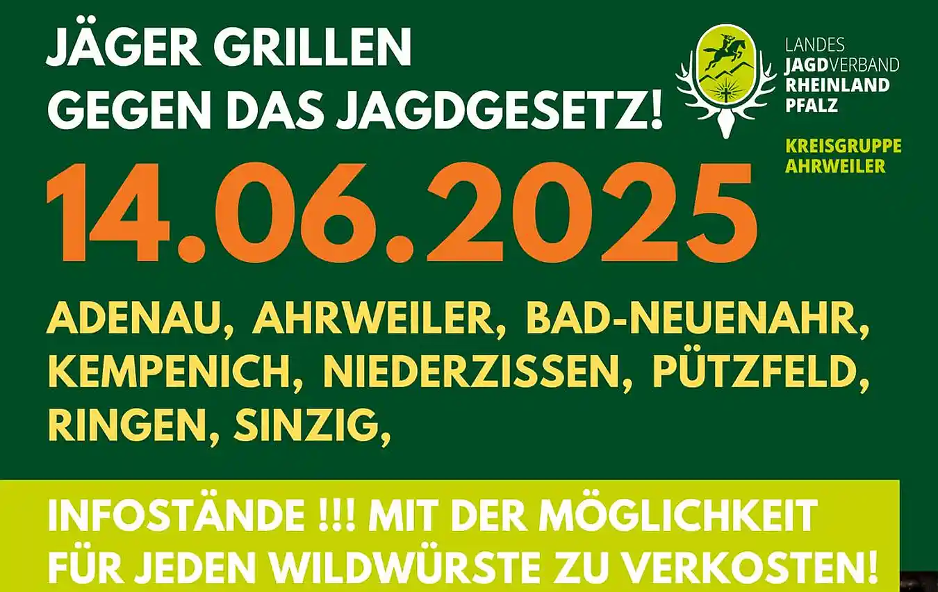 Am Samstag protestieren Jäger im Brohltal gegen das geplante Jagdschutzgesetz