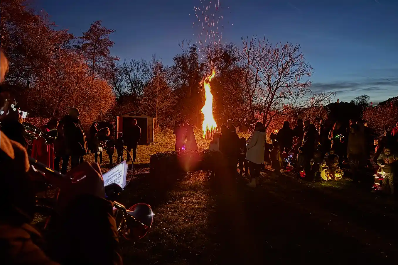 Martinsumzug war ein strahlendes Erlebnis in der Villa Romantica