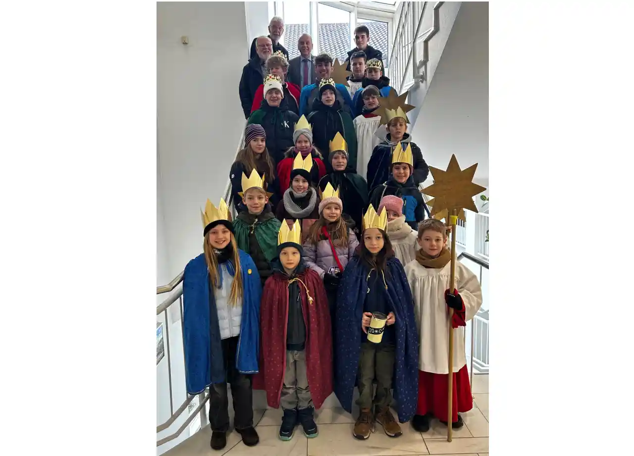 20 Sternsinger wurden im Rathaus Niederzissen herzlich empfangen