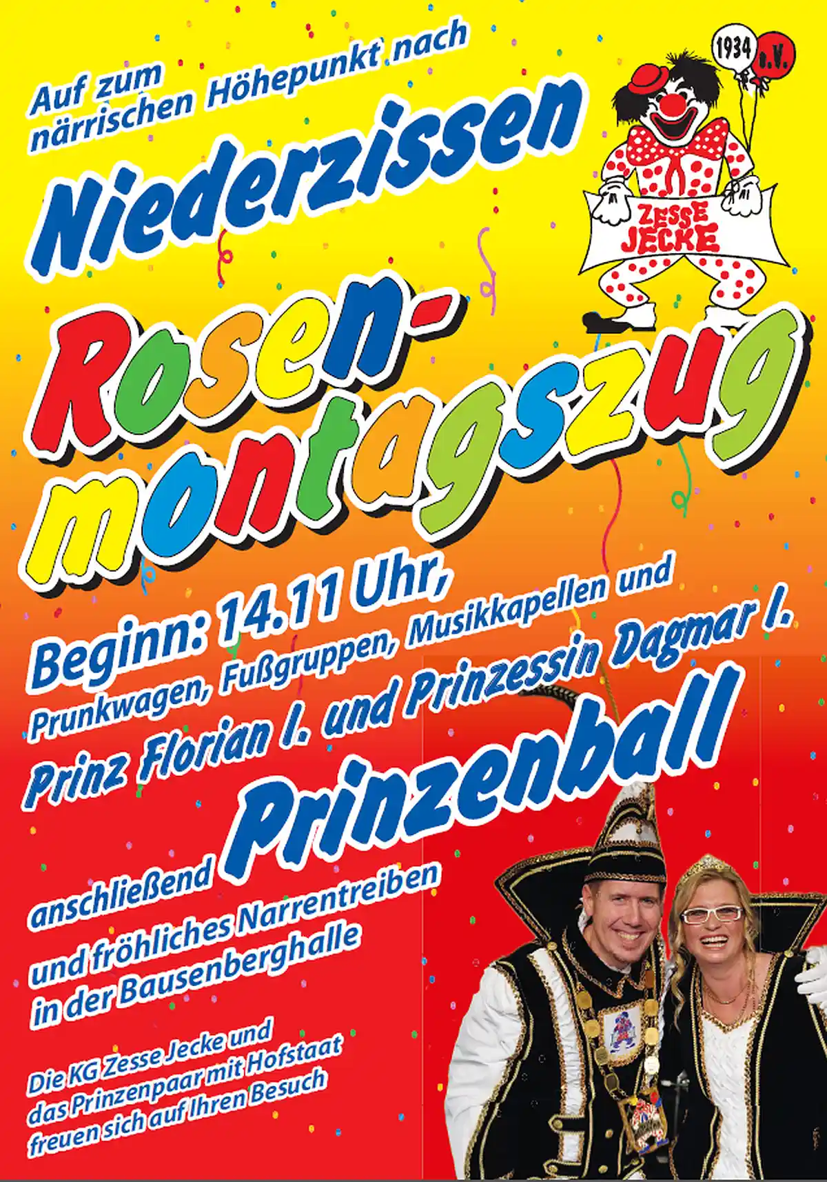 Rosenmontagszug 2026 in Niederzissen
