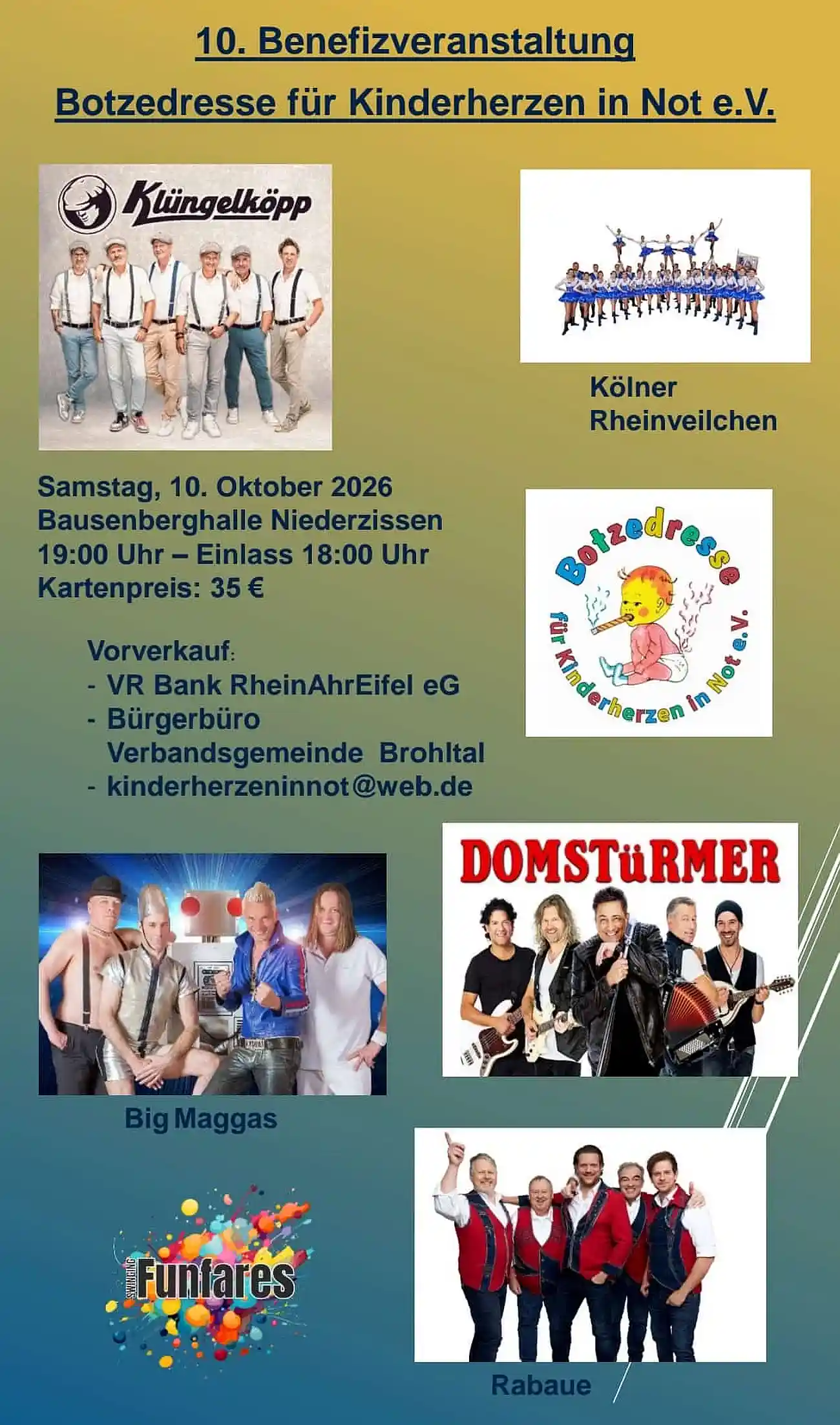 Jubiläumsveranstaltung 25 Jahre Botzedresse für Kinderherzen in Not e.V.